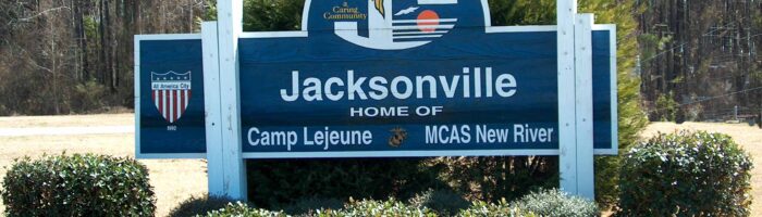 Jacksonville NC Welcome Sign